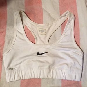 Nike Pro White sports bra size S